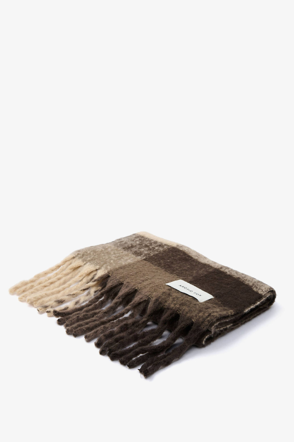 The Reykjavik Scarf | 100% Recycled Brown Check