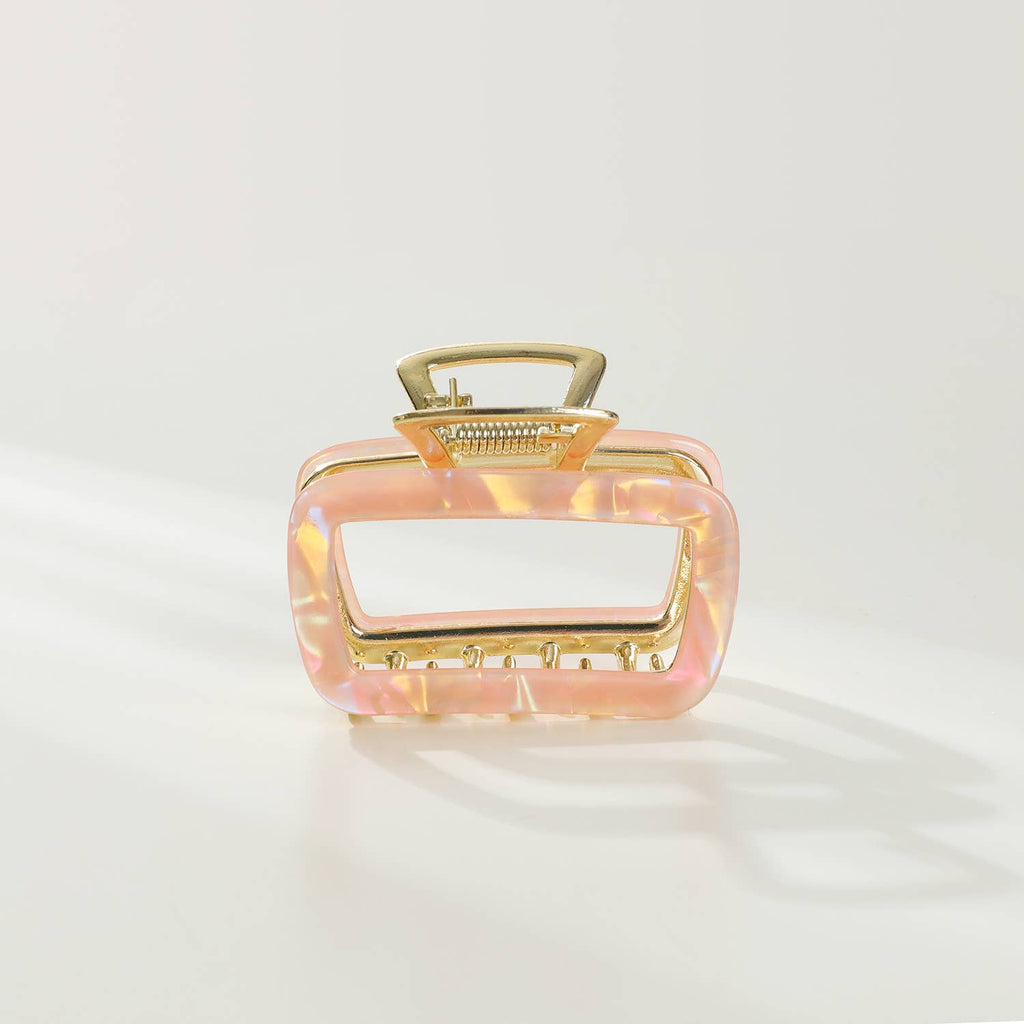 Harlow | Medium Hollow Rectangle Metal Claw Clip