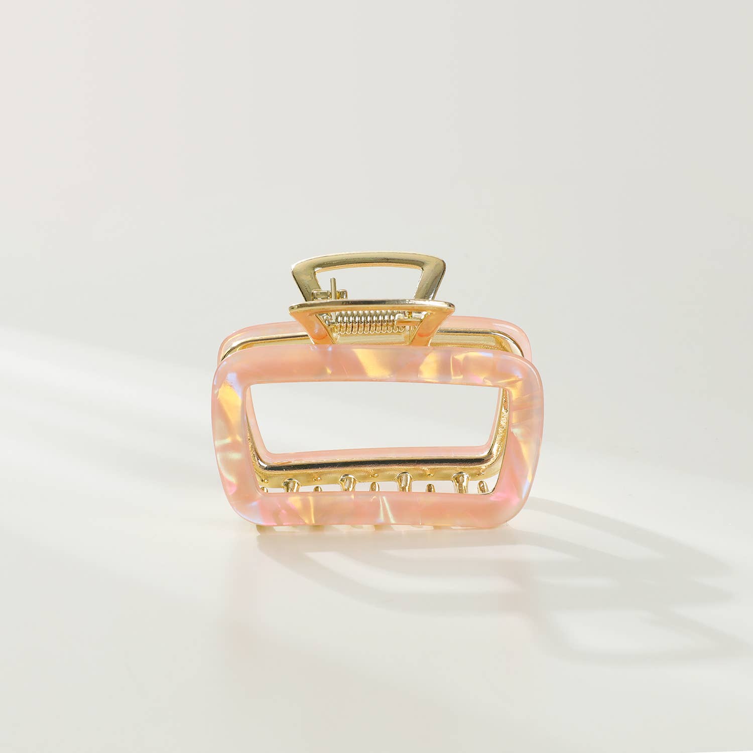 Harlow | Medium Hollow Rectangle Metal Claw Clip