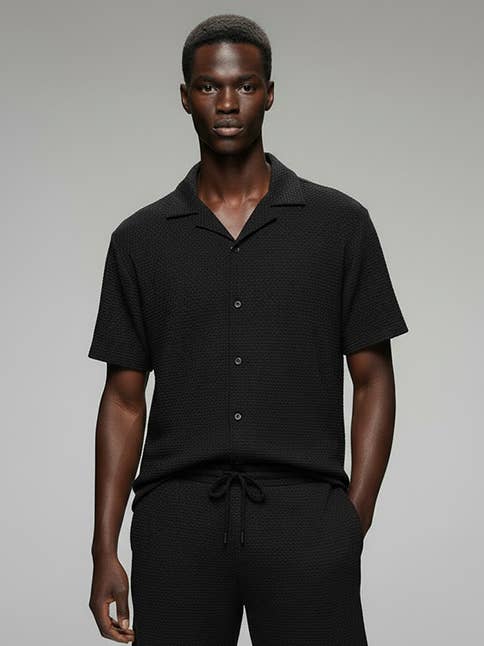 Knox | Crochet Short Sleeve Shirt