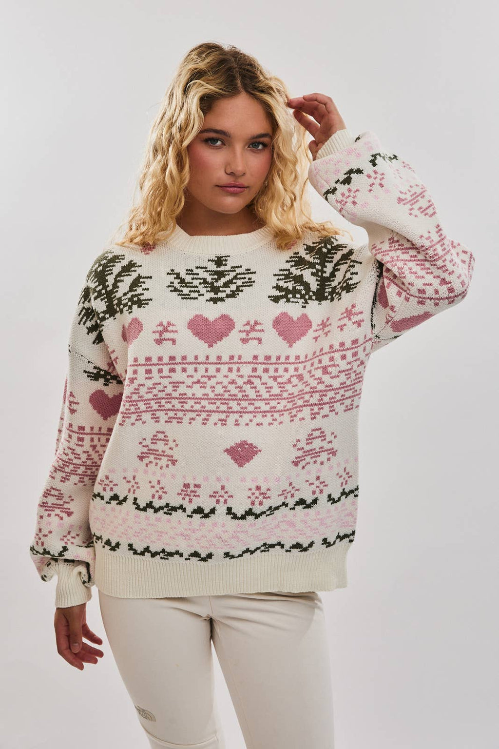 Jovie | Long Sleeve Crew Neck Christmas Sweater