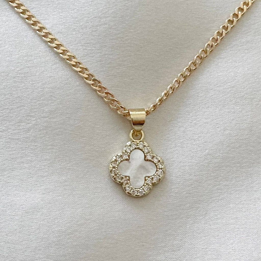 4 Leaf Clover Quatrefoil Alani Necklace - Gold Filled