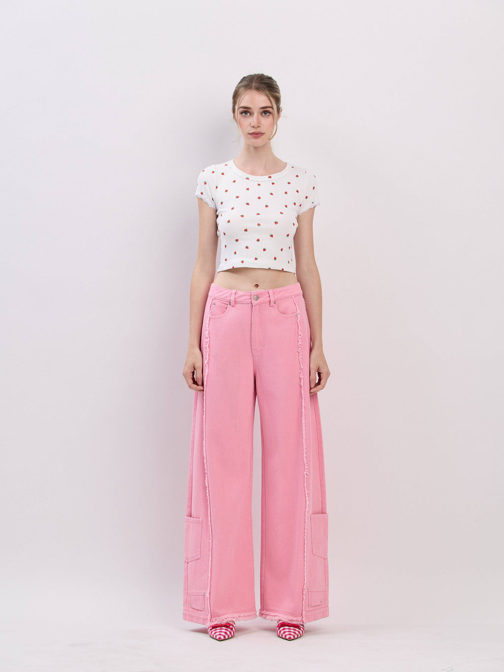 Shortcake | Pointelle Strawberry Top