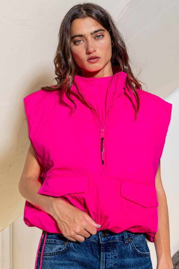 Oversized Silhouette Puffer Vest