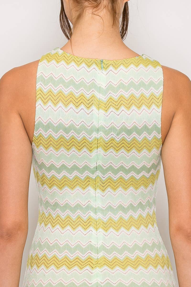 Ziggy | Zig Zag Bodycon Mini Dress