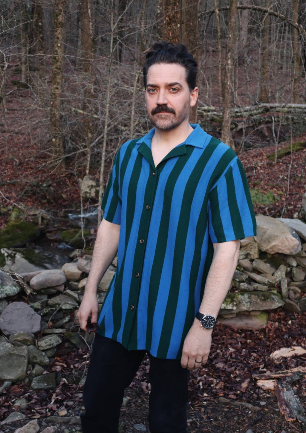 Forest Knit Camp Shirt