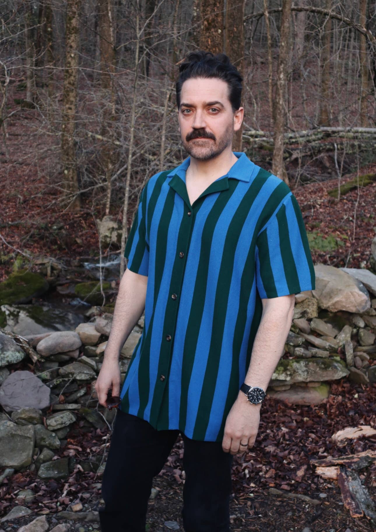 Forest Knit Camp Shirt