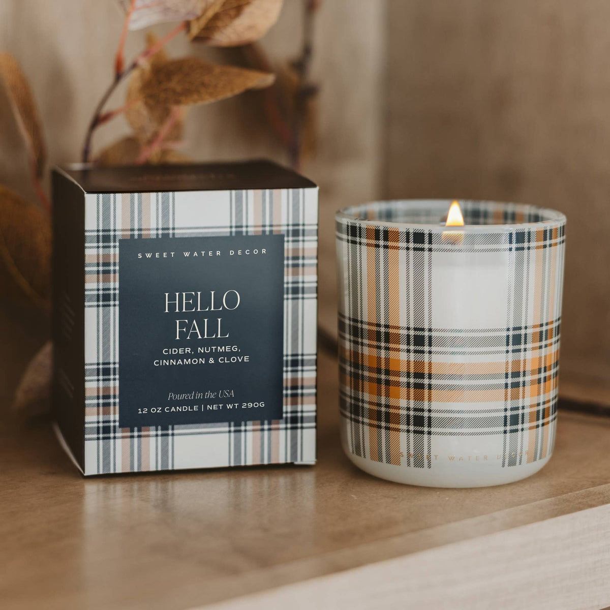 Hello Fall | 12 oz Boxed Soy Candle