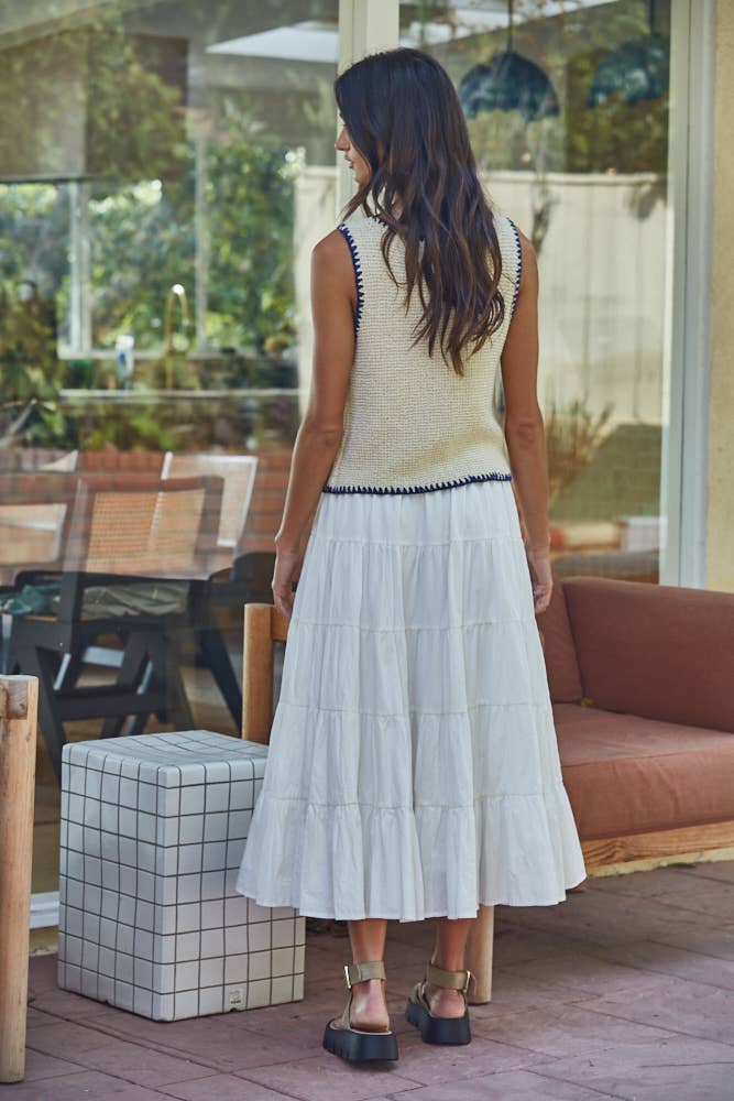 Dune | Woven 100% Cotton Ruffled Skirt