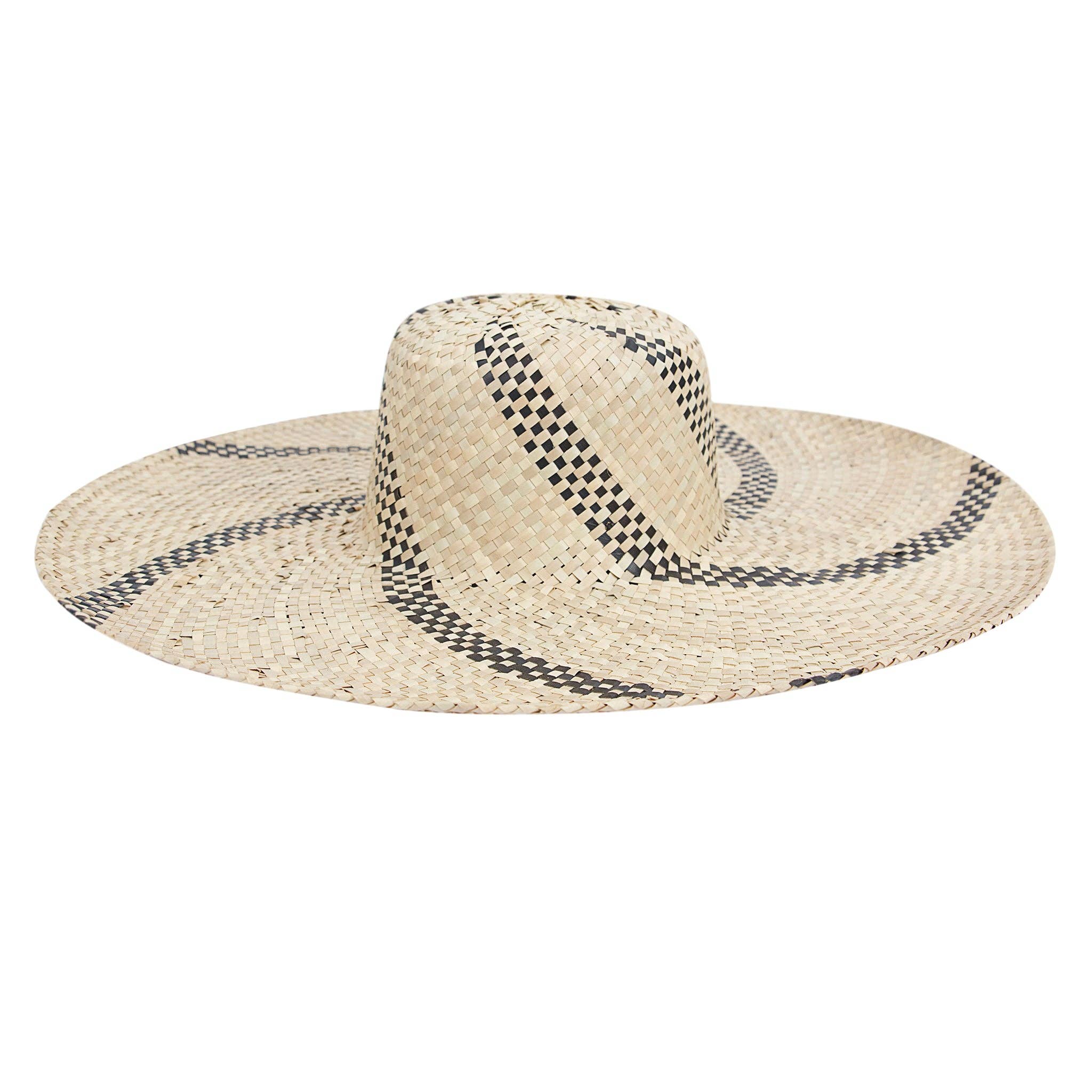 100% Organic Natural Palm Leaf Wide Brim Sun Hat