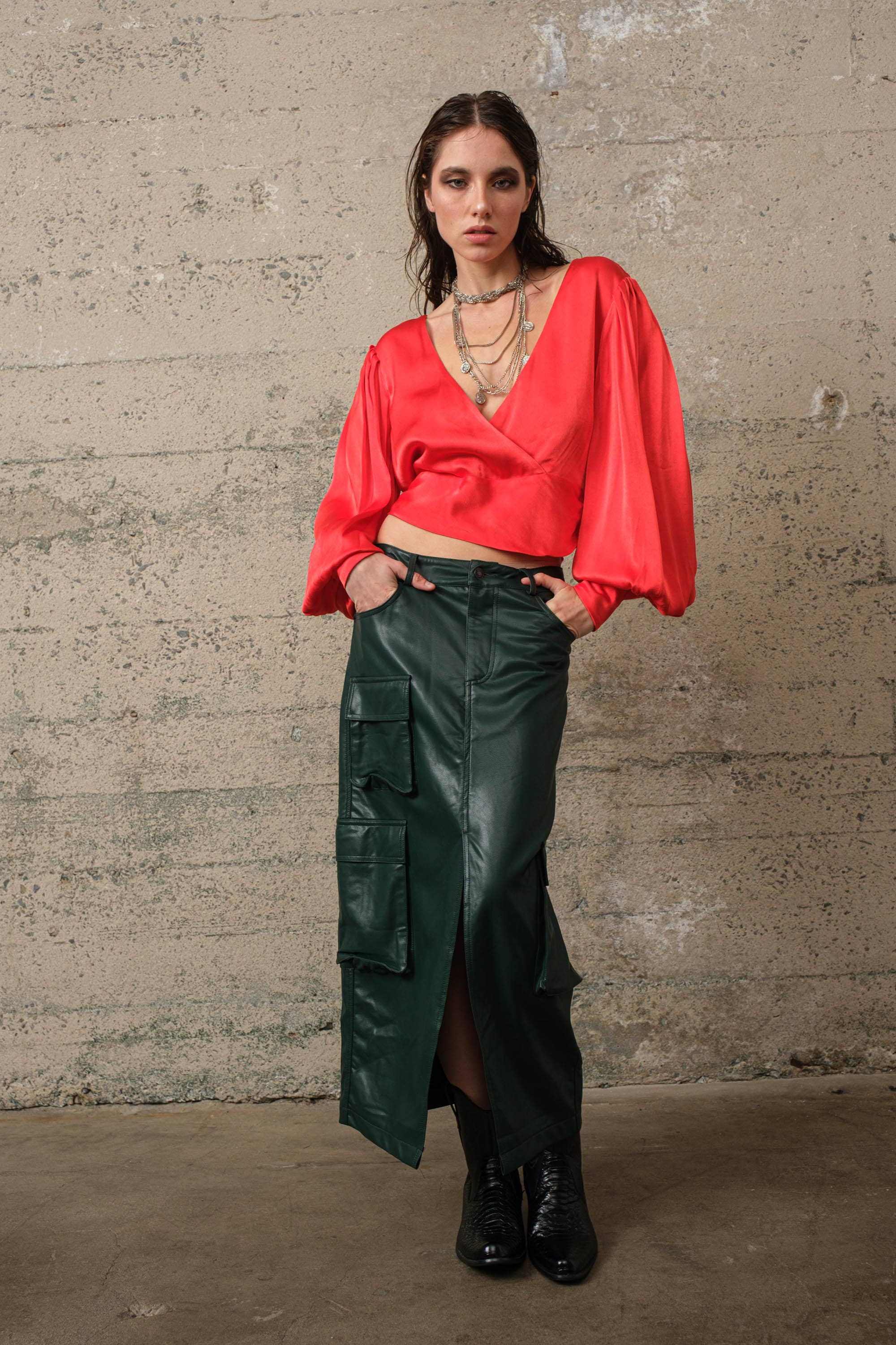 Drew | Satin Blouse