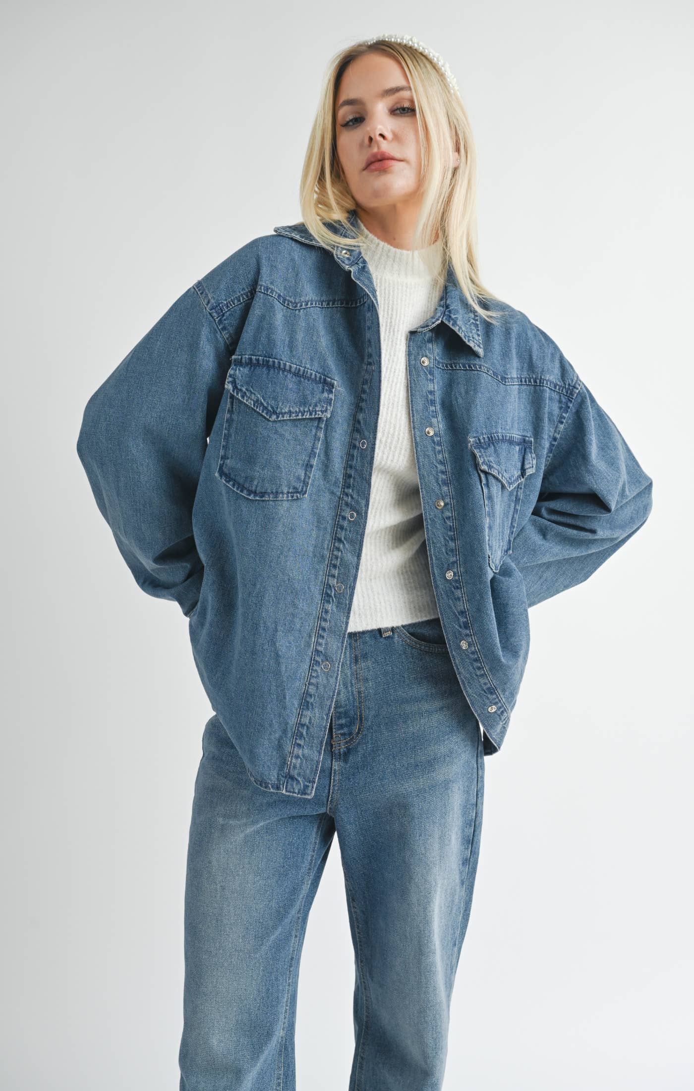 Selfless Oversized Denim Shacket