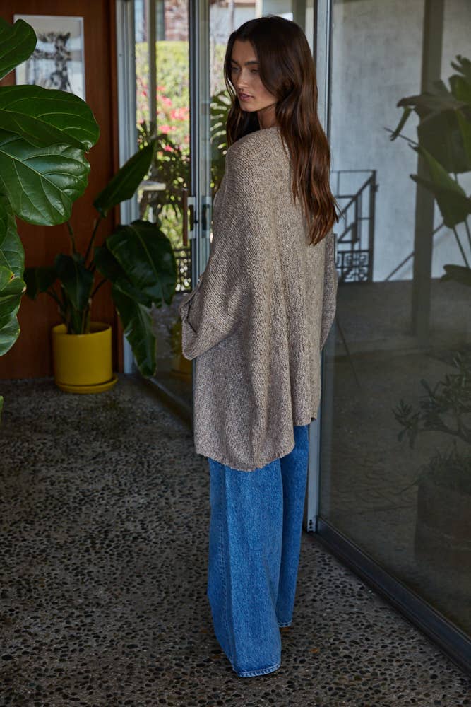 Sally | Knit Quarter Sleeve Cardigan