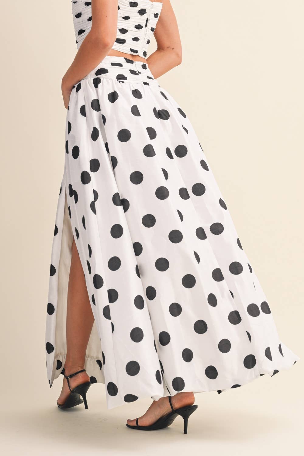 Whittaker | Polka Dot Top and Bubble Skirt Set