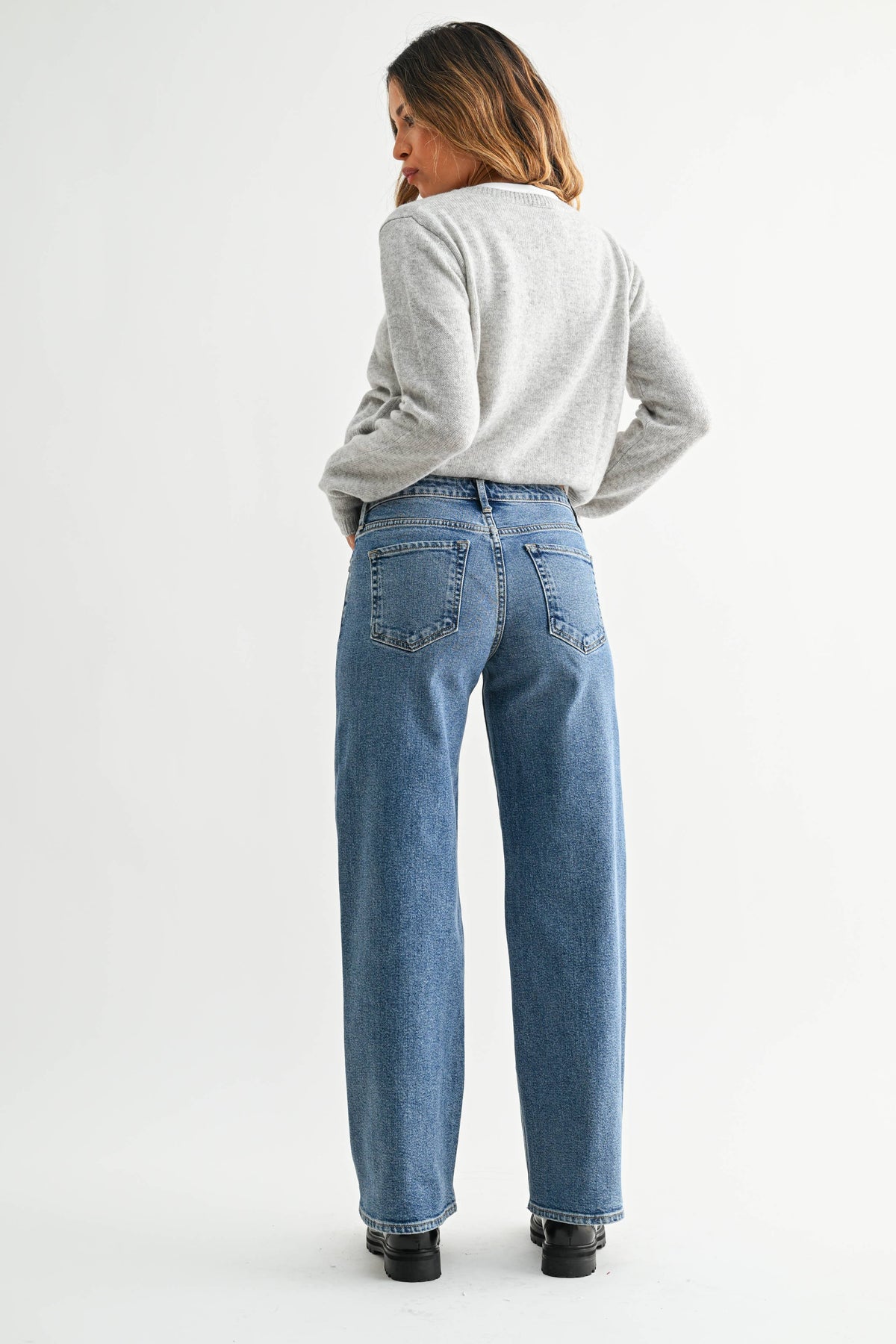 MD | Mid Rise Slim Wide Leg