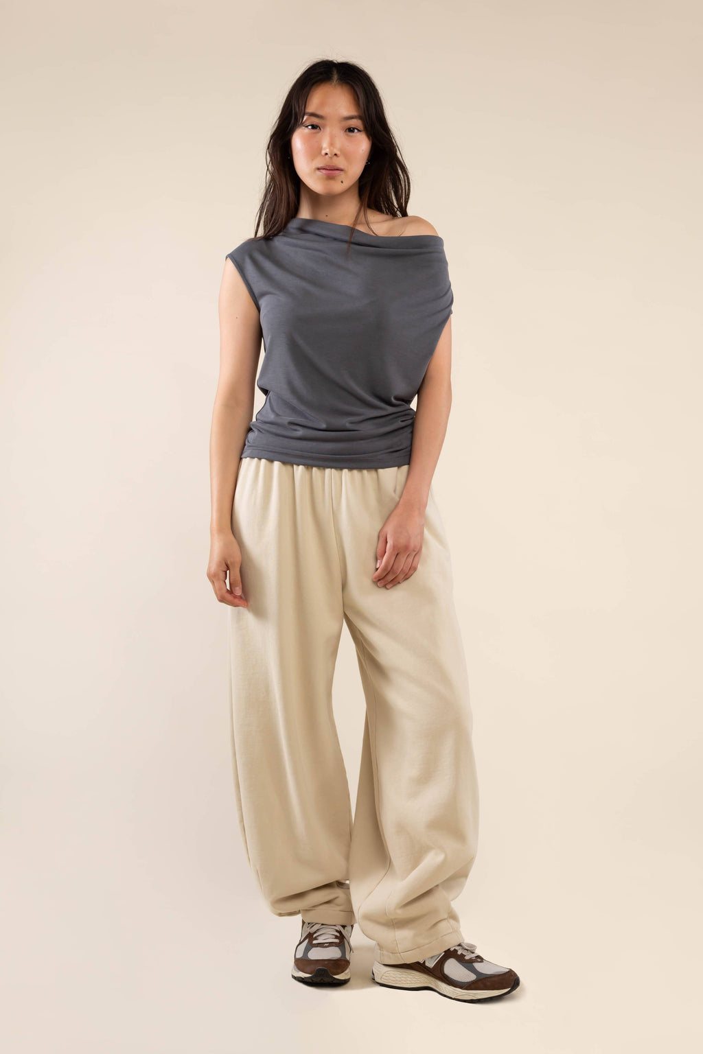 Sato Cupro | Cowl Neck Top