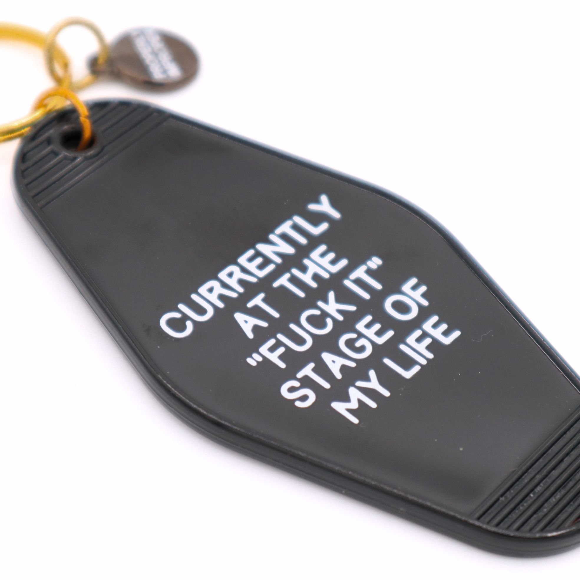 Hot Stamped Motel Keychain Fuck It Stage Of Life