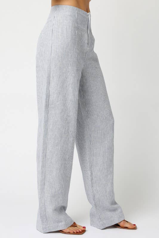 Camilla | Stripe Linen Pants