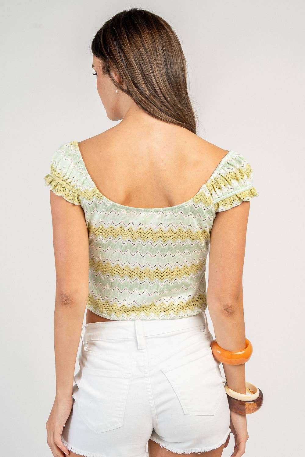 Hannah | Tie Front Crochet Top