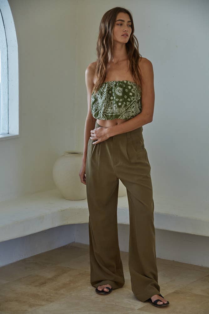 Cleo | Tencel Linen Wide Leg Pants