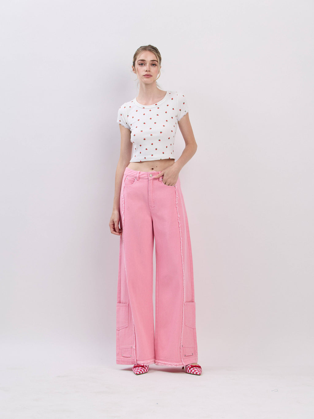 Shortcake | Pointelle Strawberry Top
