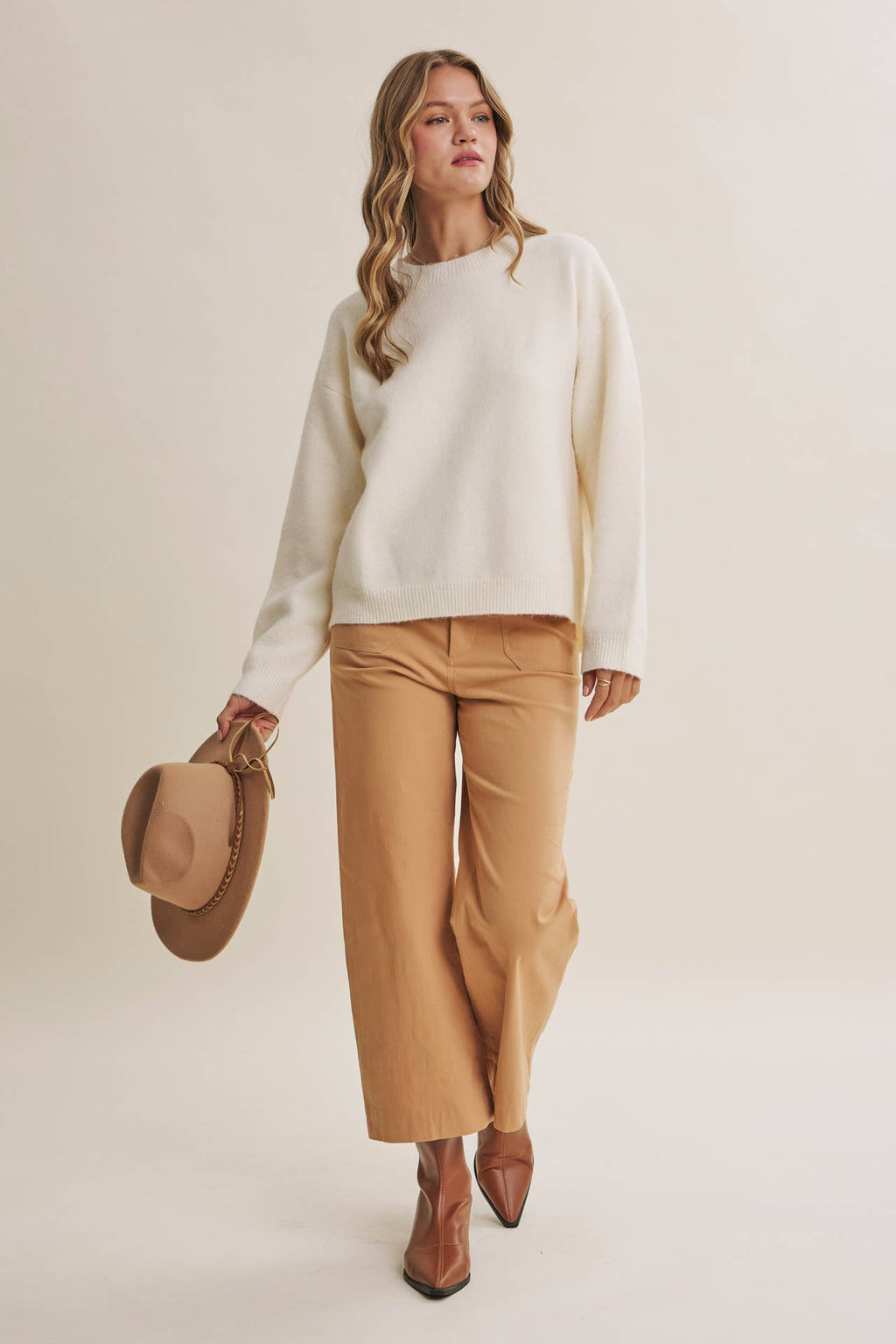 Picnic | Open-Back Gingham Bow Sweater Top
