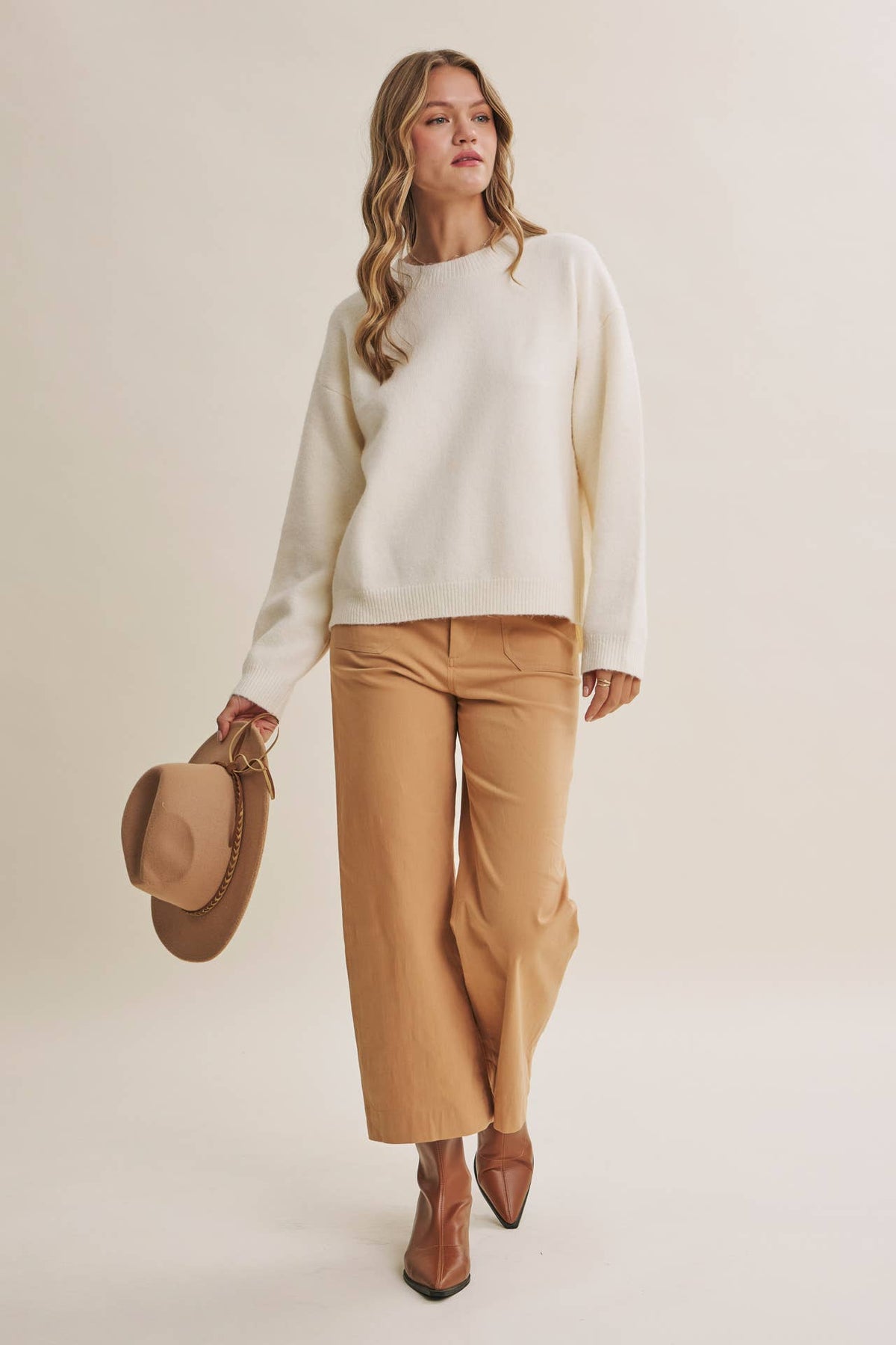 Picnic | Open-Back Gingham Bow Sweater Top