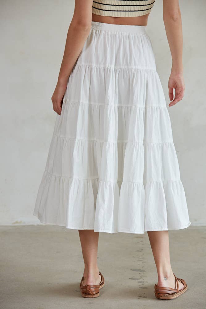 Dune | Woven 100% Cotton Ruffled Skirt
