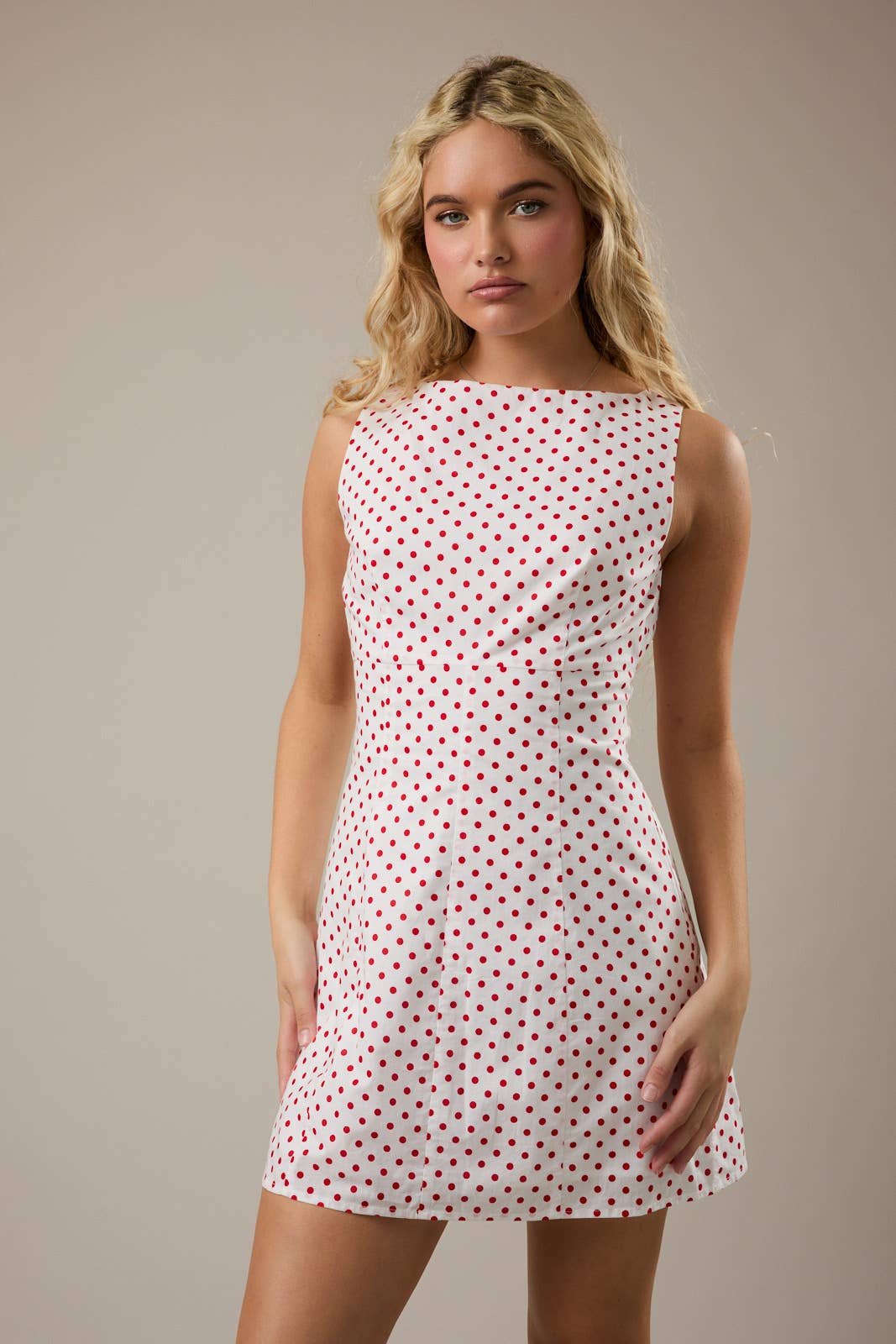 West | Boat Neck Sleeveless Dress
