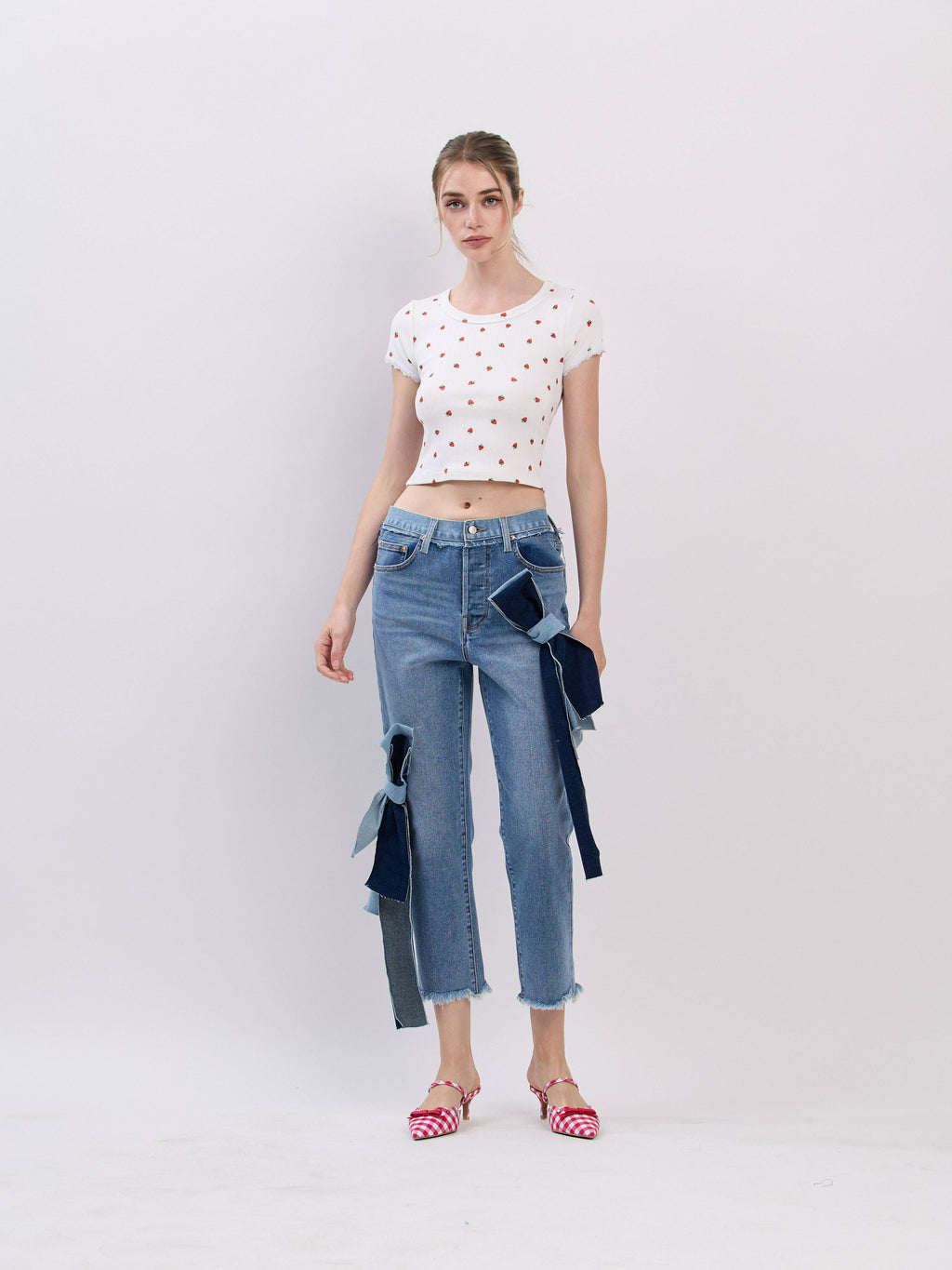 Shortcake | Pointelle Strawberry Top