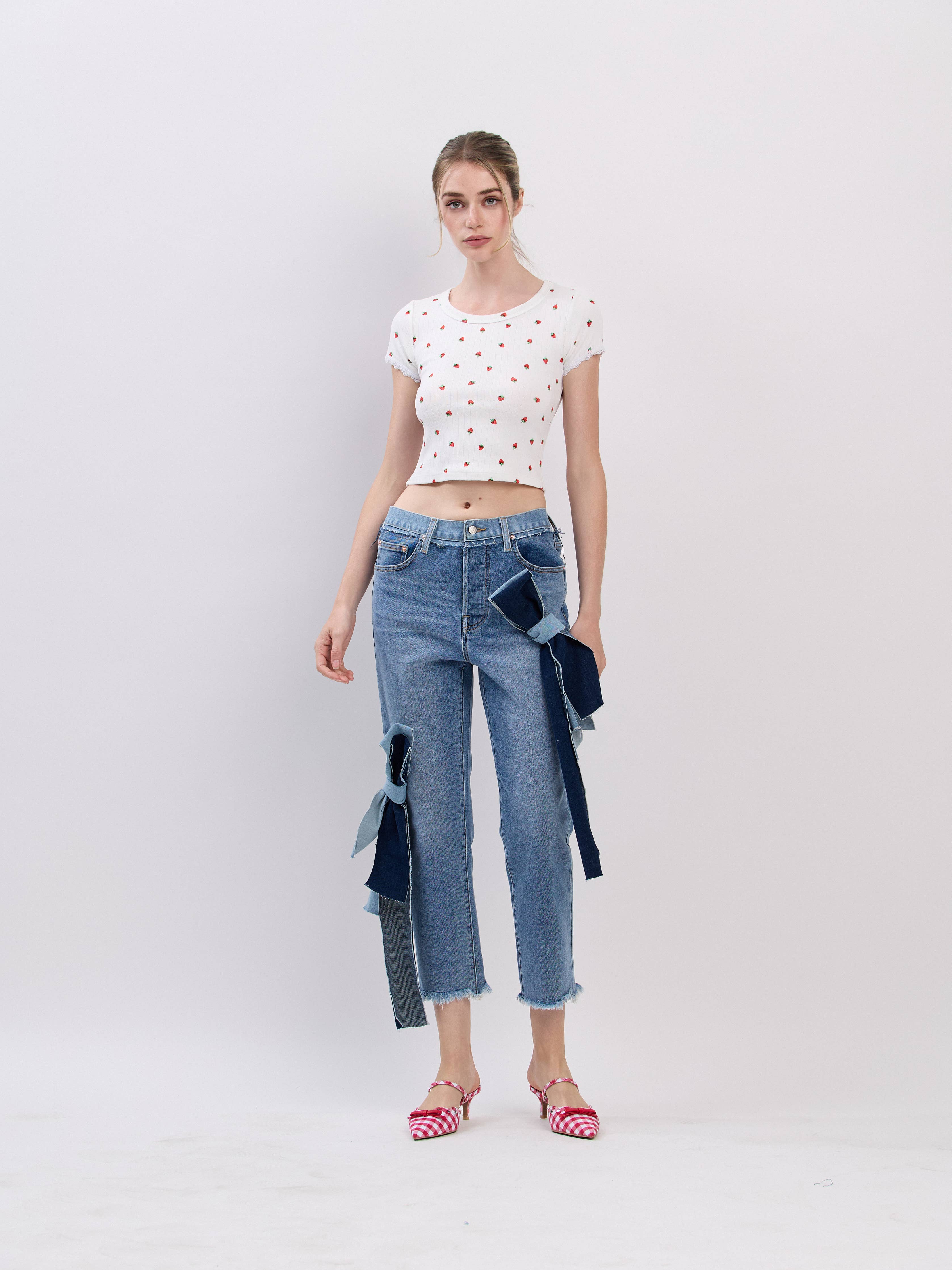 Shortcake | Pointelle Strawberry Top