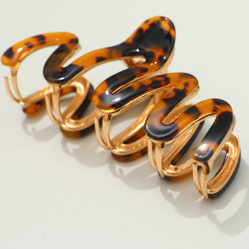 Willow Core | Large Squiggle Metal Claw Clip
