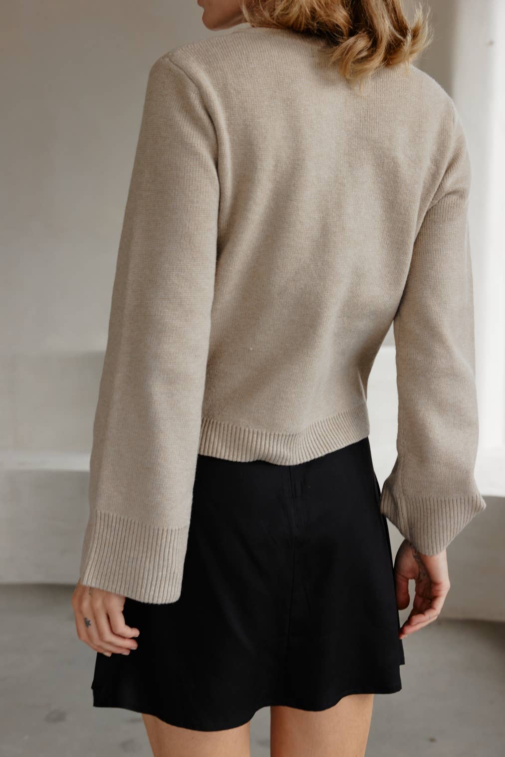 The Tyler Cardigan | Bell Sleeve Buttoned Cardigan