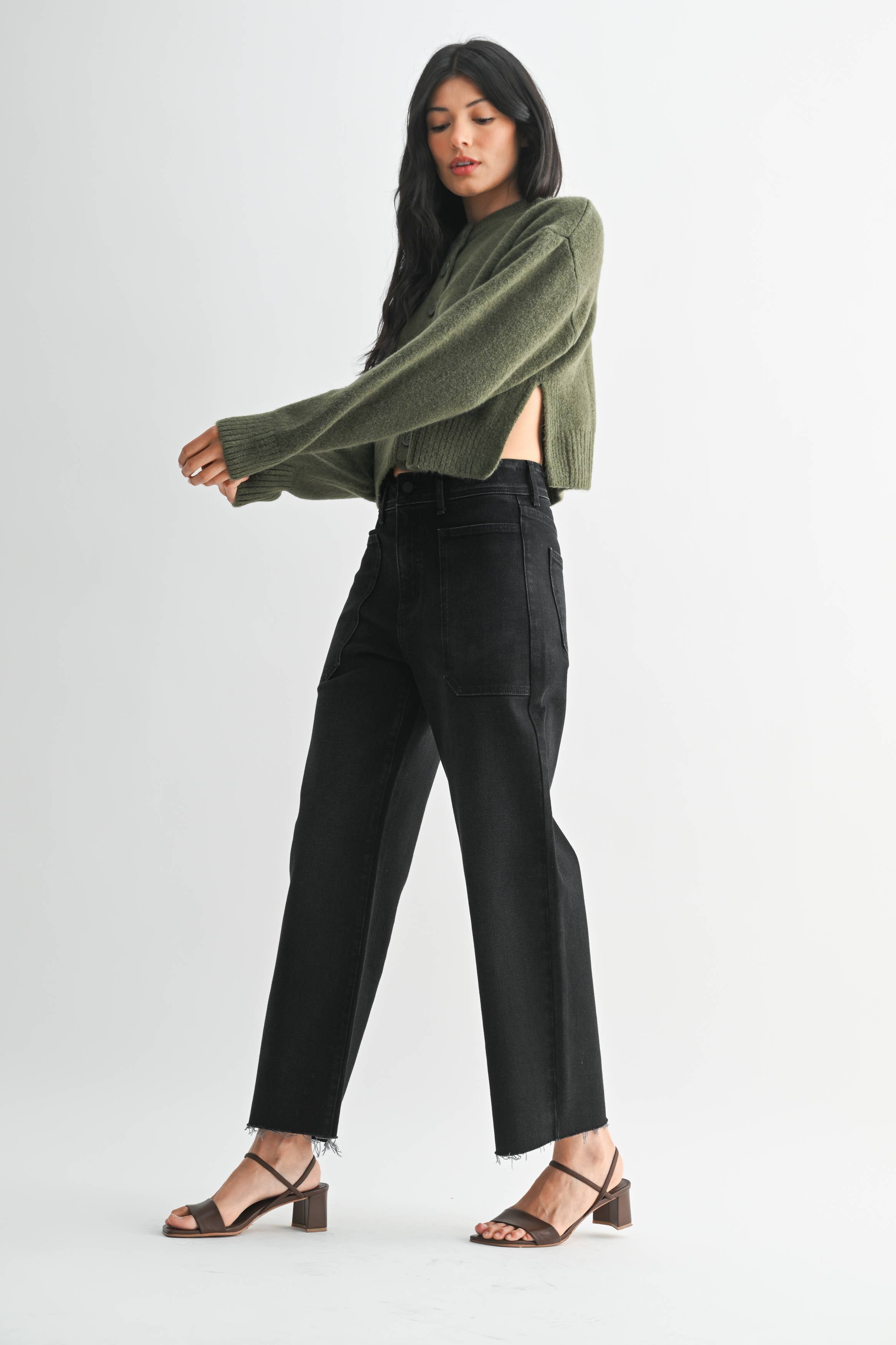 Basics | High Rise Utility Wide Leg