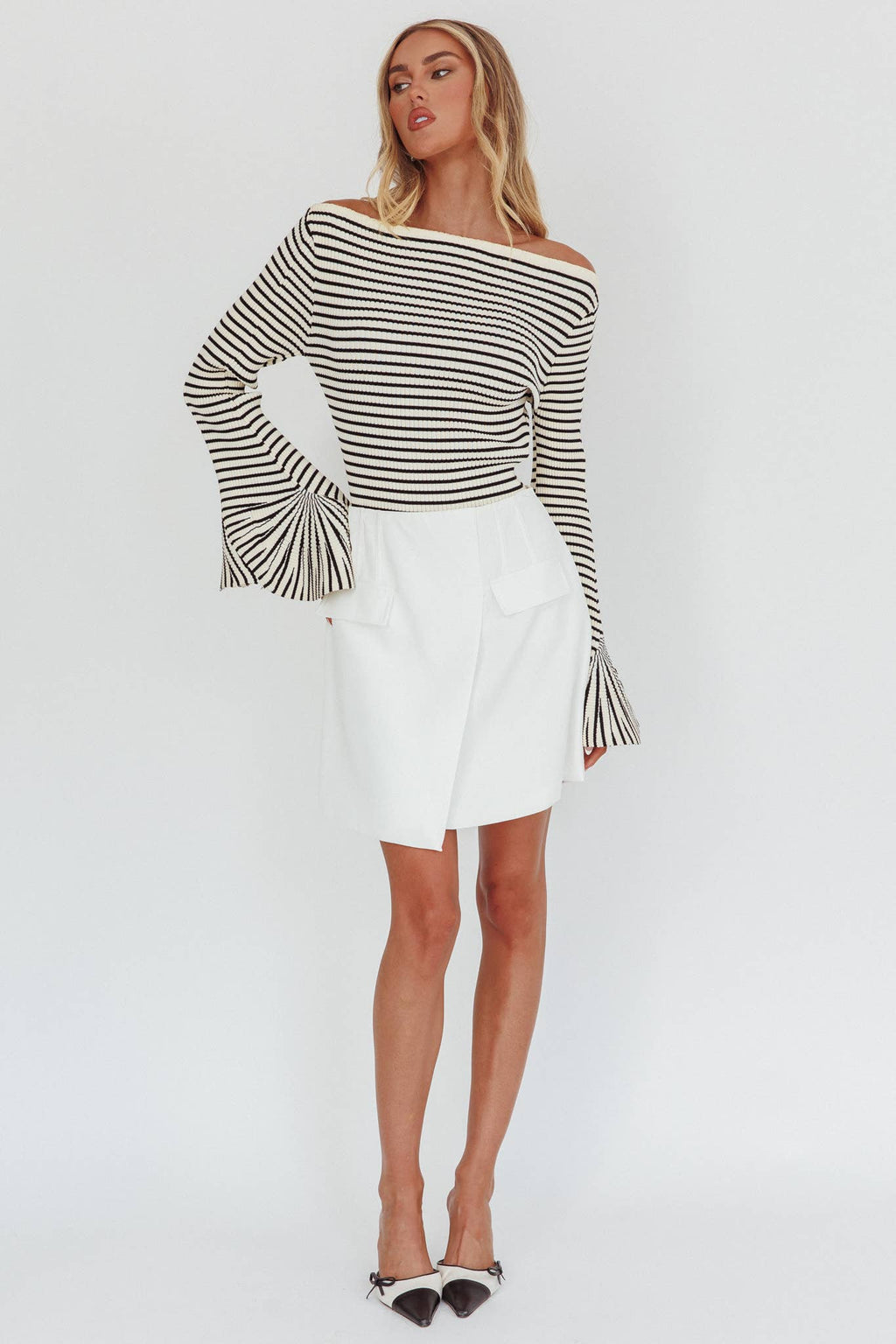 Cosette | Long Sleeve Striped Sweater