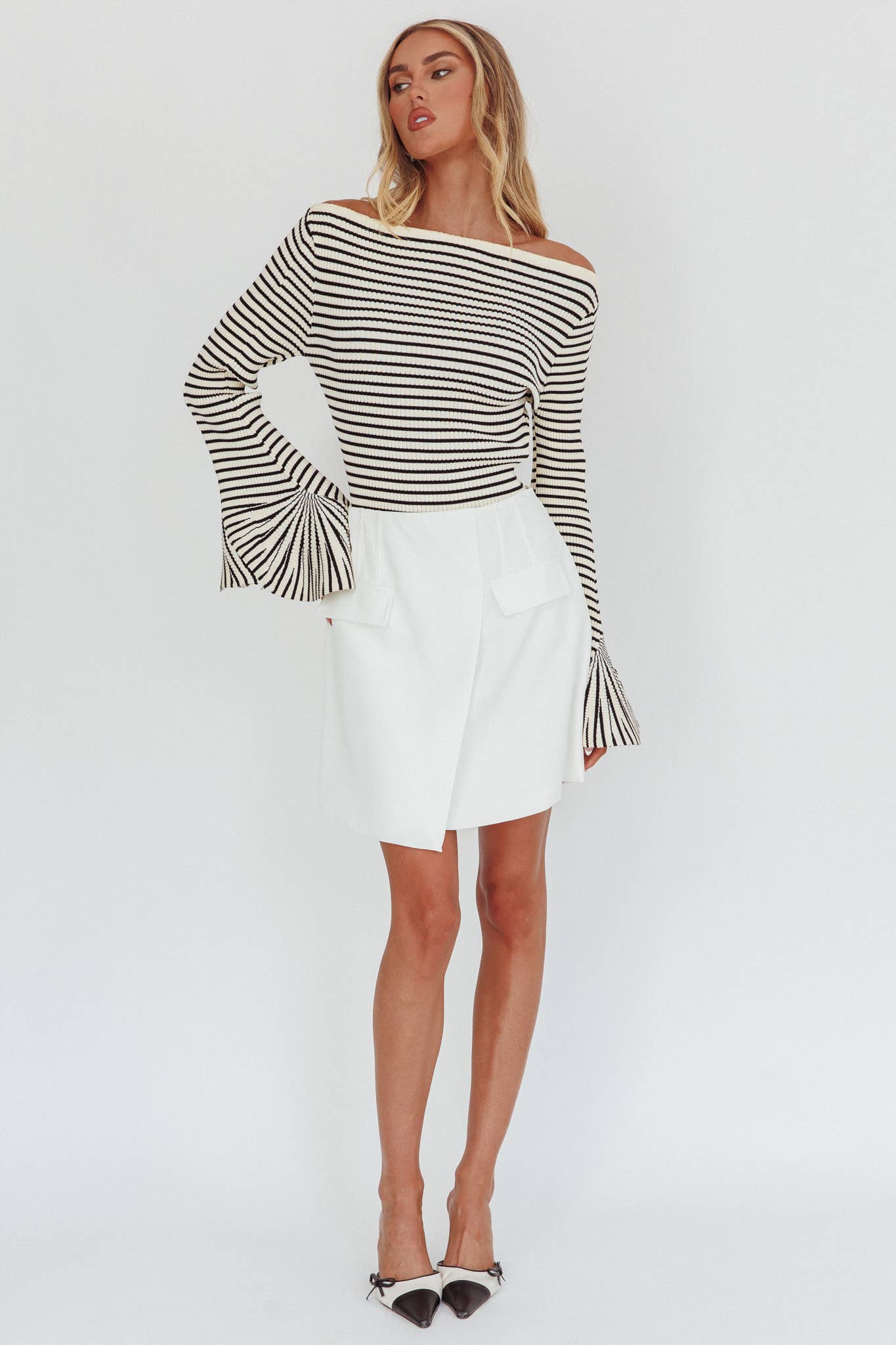 Cosette | Long Sleeve Striped Sweater