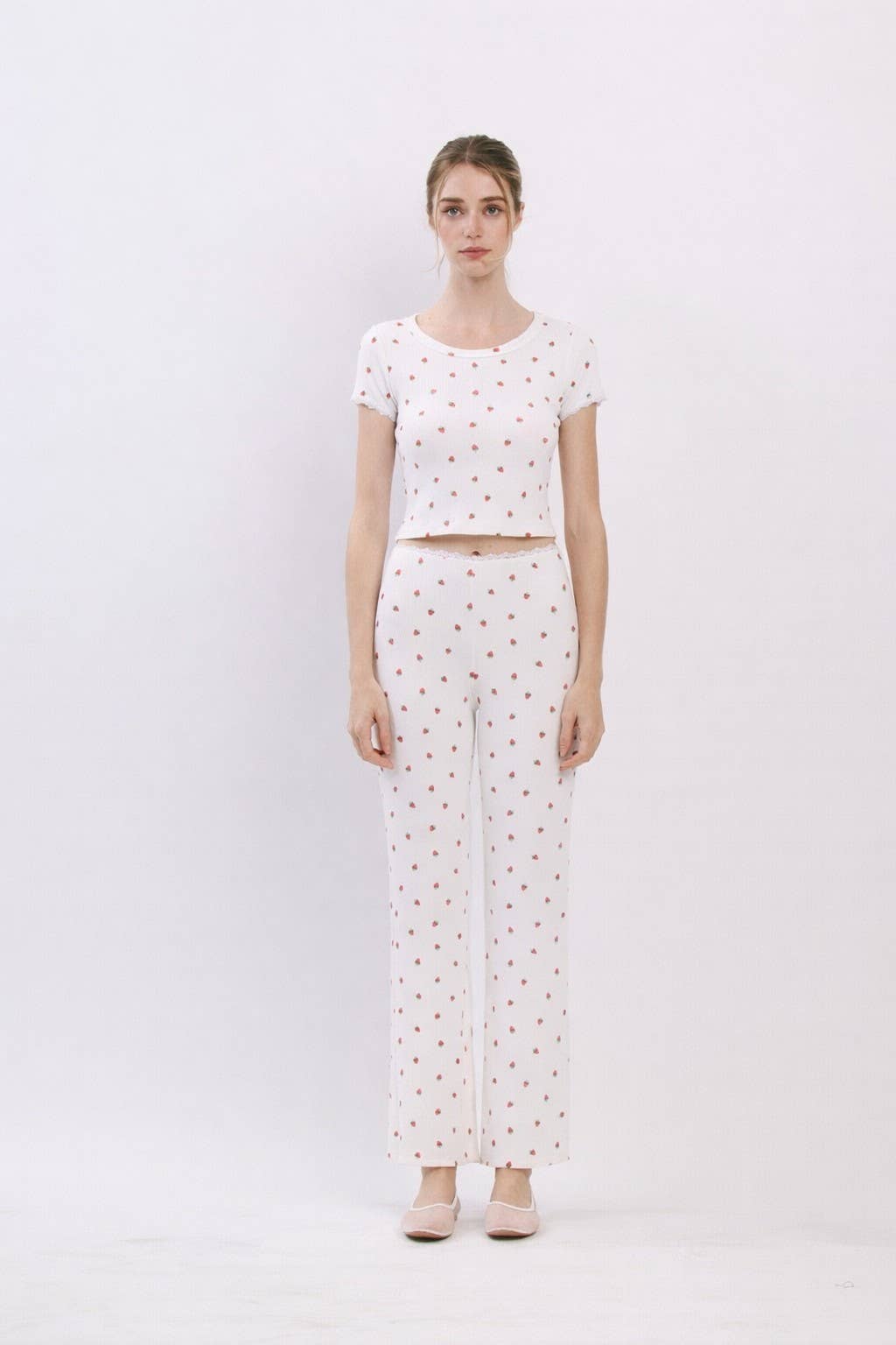 Shortcake | Pointelle Strawberry Top