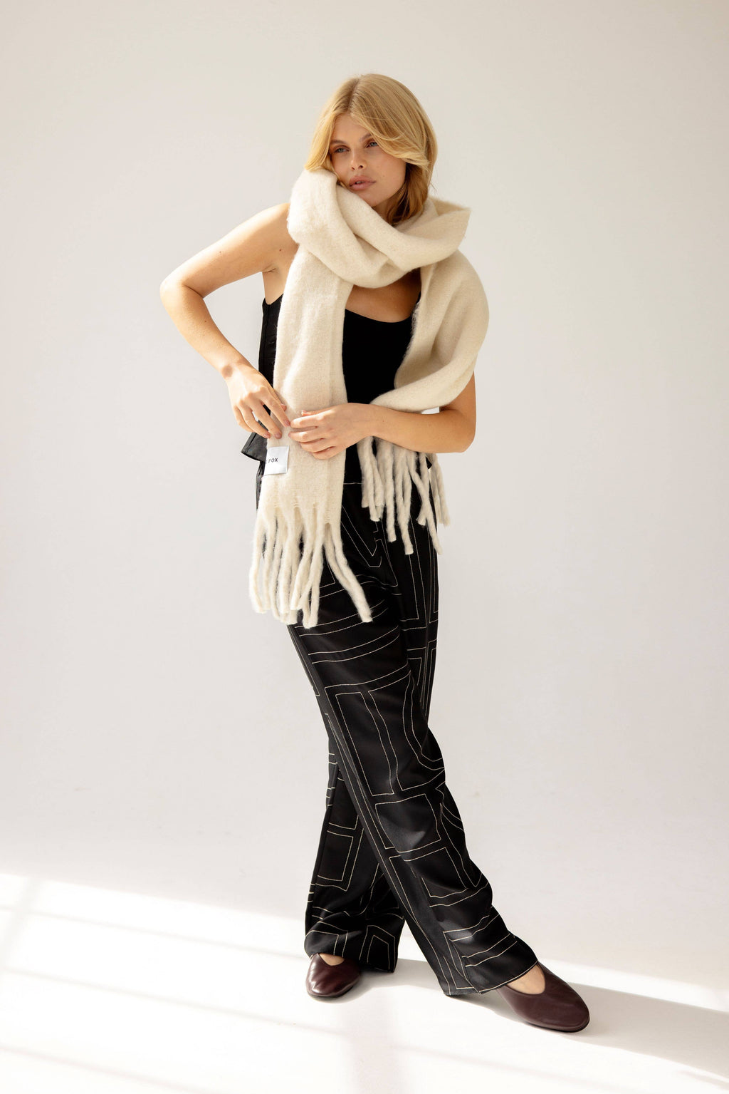 The Reykjavik Scarf | 100% Recycled - Pebble Beige