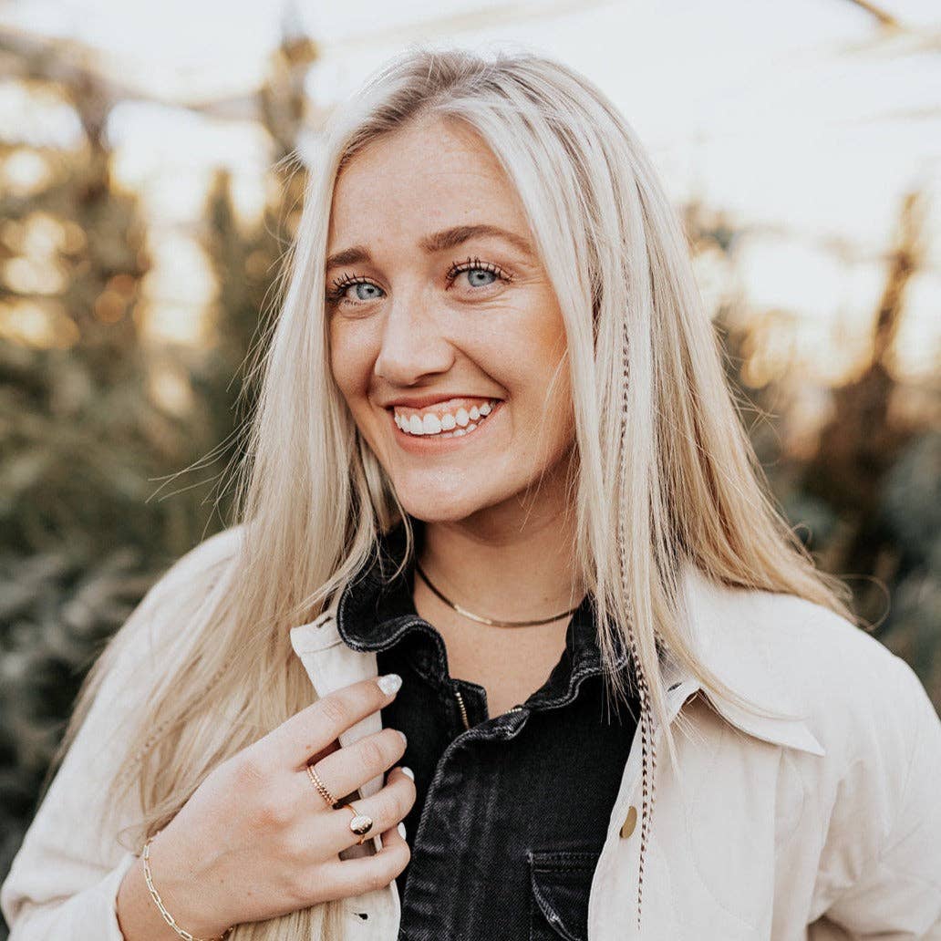 Jade | Gold Filled Herringbone Necklace