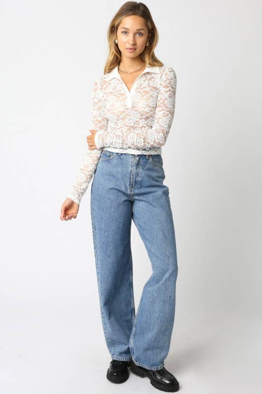 Reagan | Lace Shirt