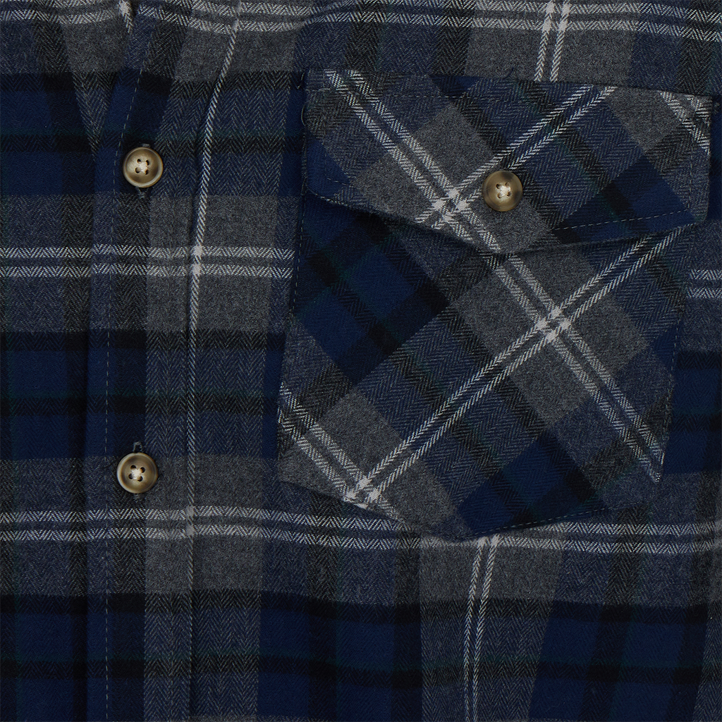 Benjamin | 100% Cotton Long Sleeve Flannel Plaid Shirt