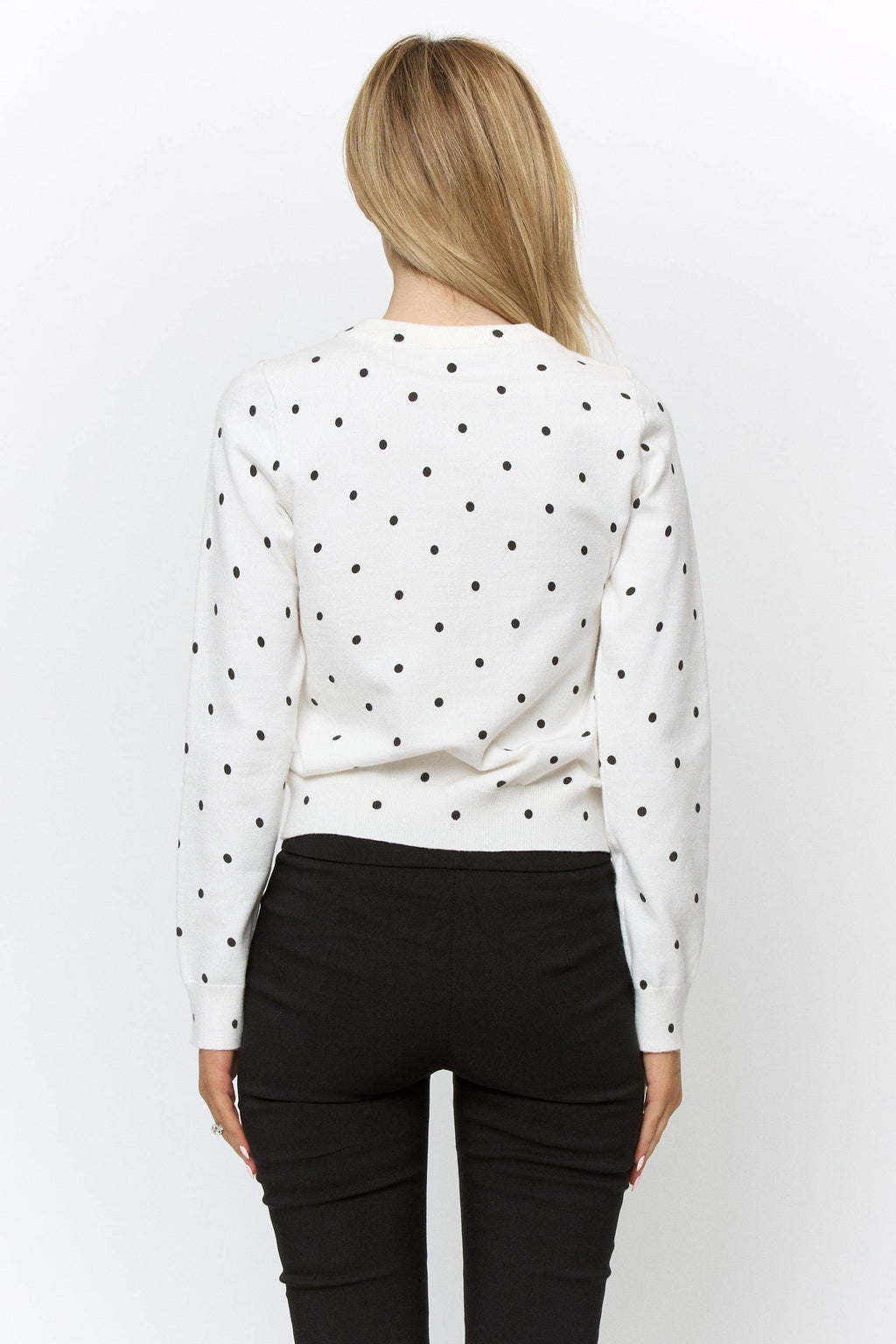 Townes | Polka Dot Button Cardigan