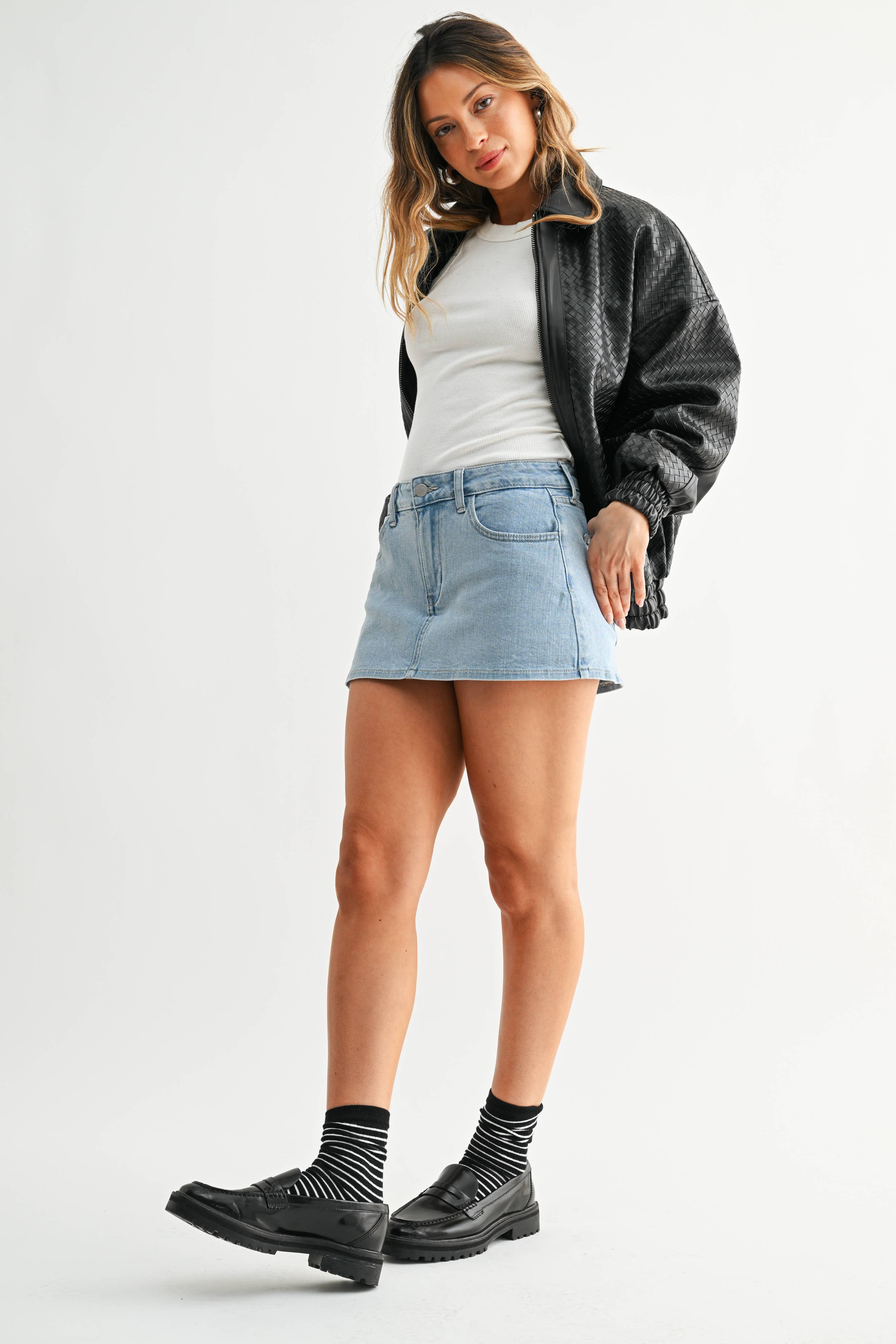 Nina | SUPER LT Denim Skort
