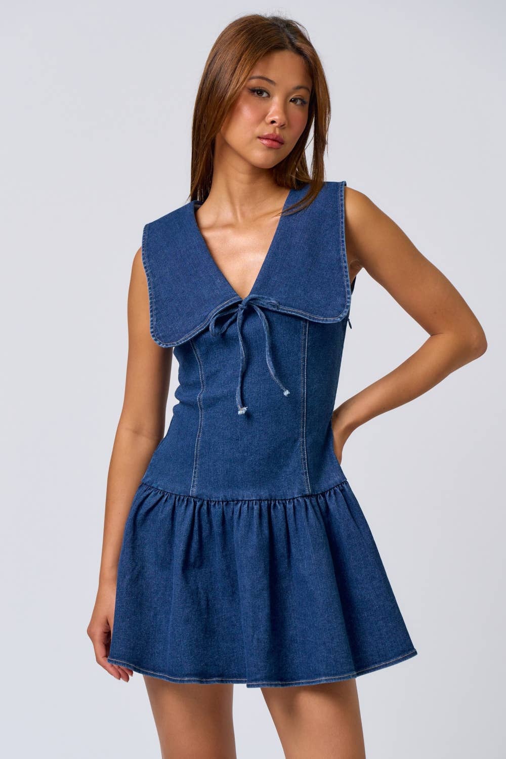 St. Clair | Denim Bib Mini Dress