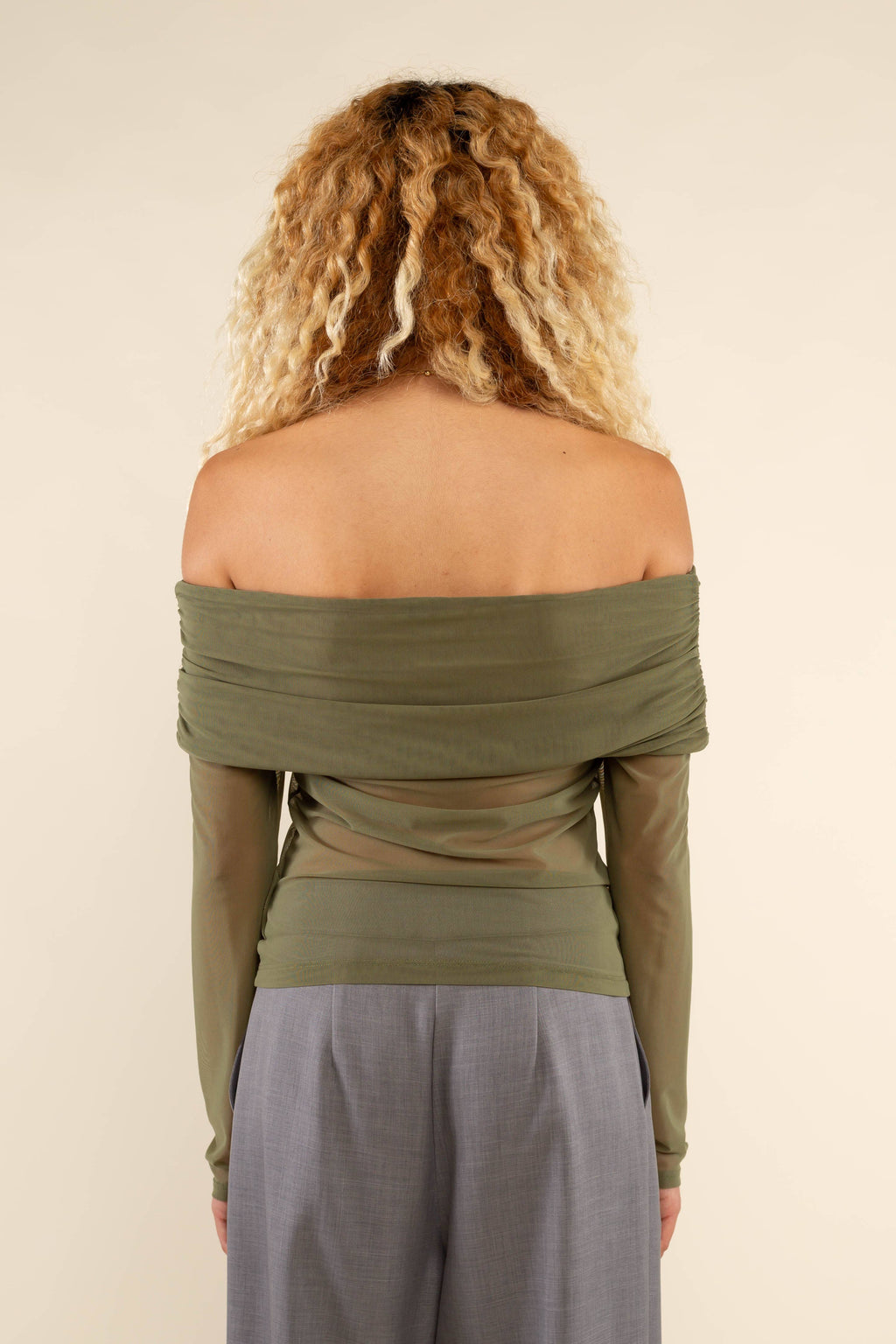 Sidra | Off Shoulder Mesh Top