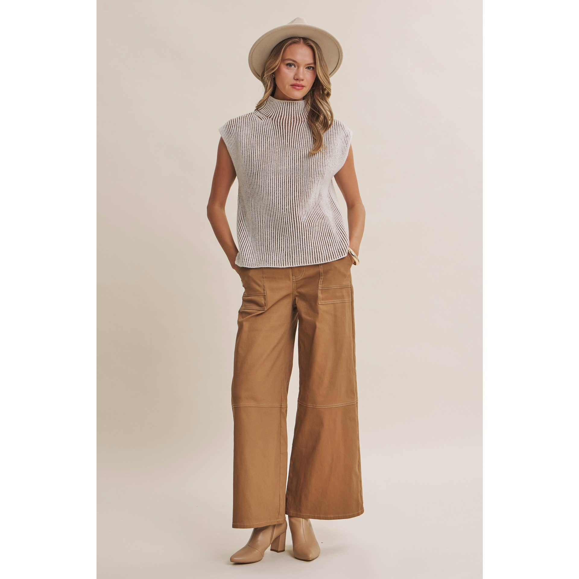 Desert Trail | Mock Neck Sweater Vest