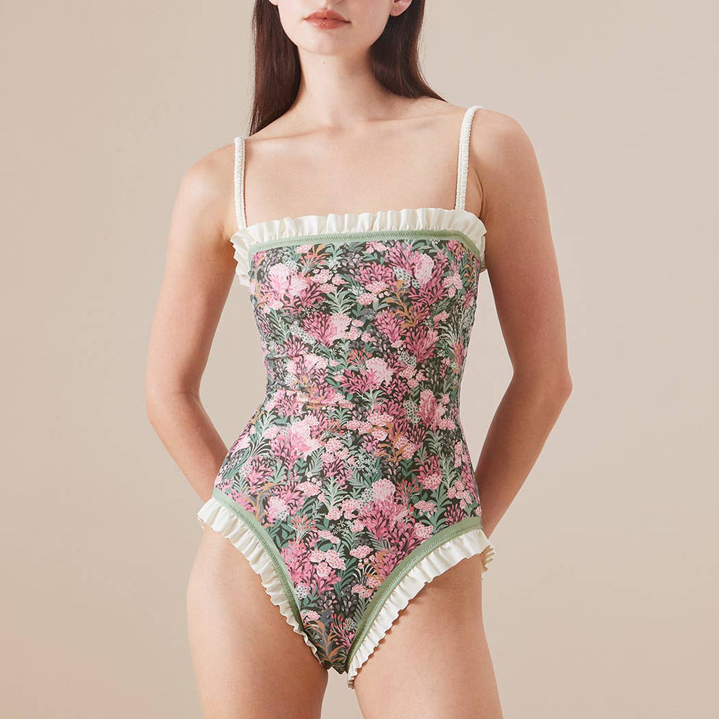 Annabelle | Reversible Ruffle One Piece Swimsuit