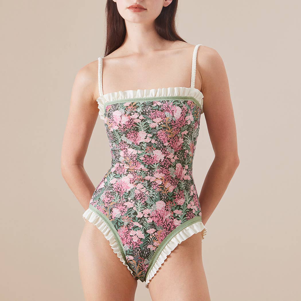 Annabelle | Reversible Ruffle One Piece Swimsuit