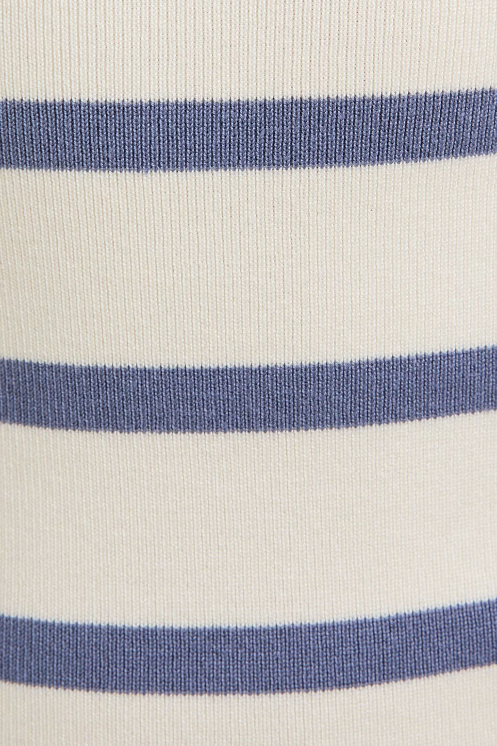 Coa | Round Neck Long Sleeve Stripe Knit Bodysuit