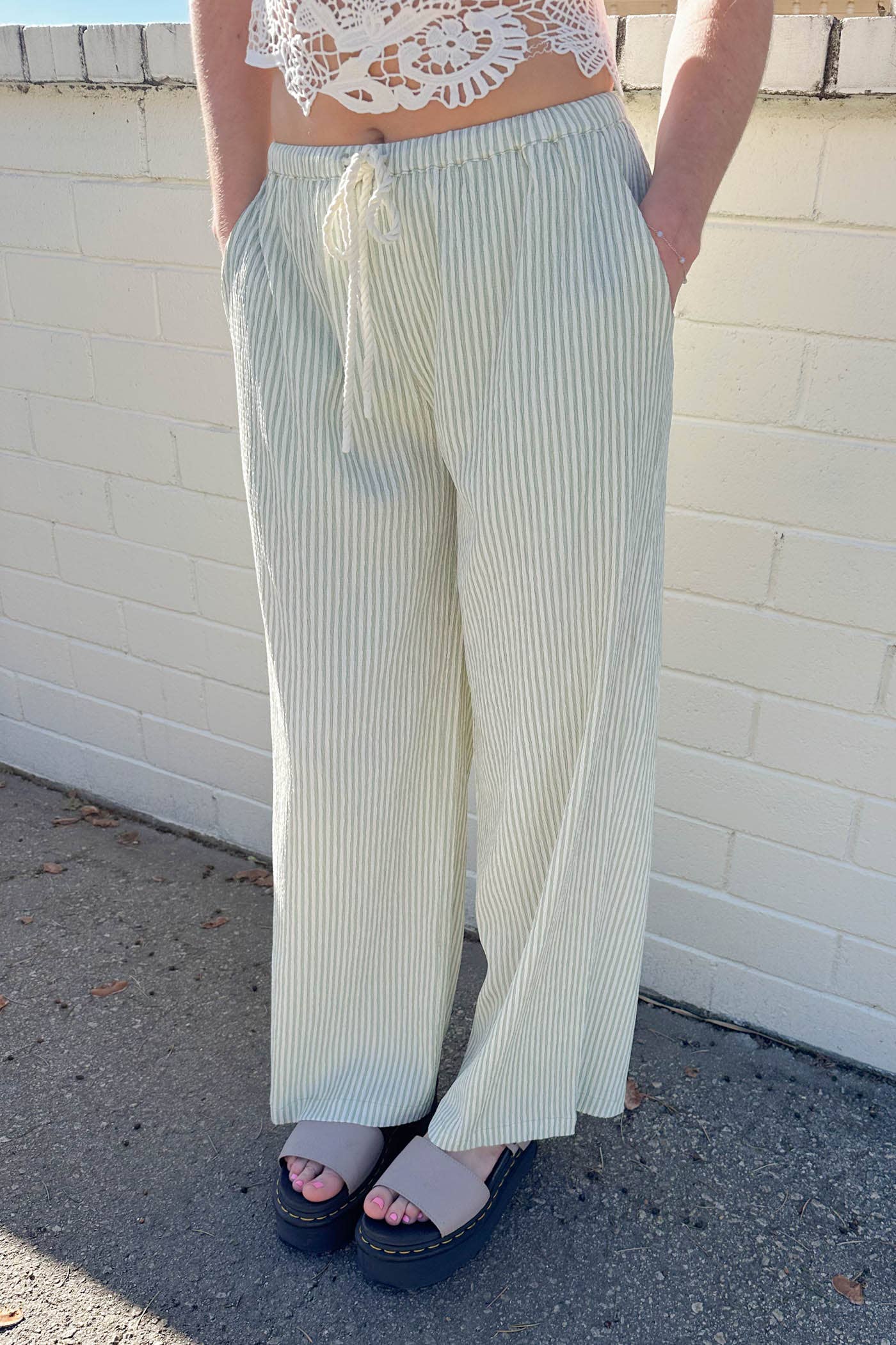 Ellery's Hot Sister | Striped Drawstring Pants